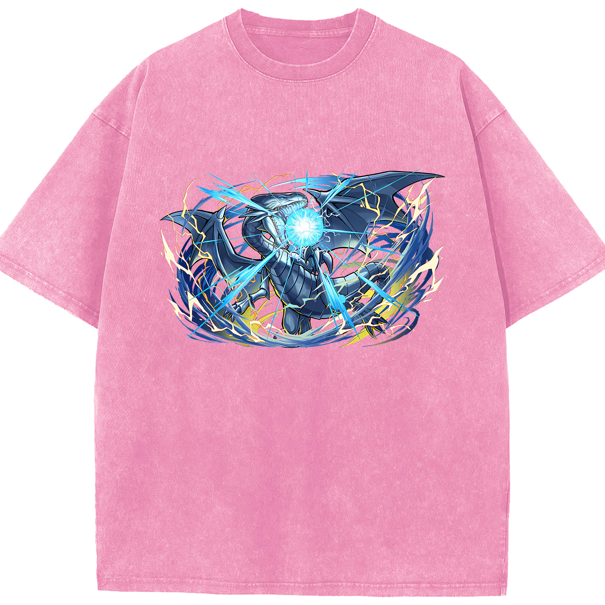 （画像用） 遊☆戯☆王 Yu-Gi-Oh! 綿100% ヴィンテージ風 半袖Tシャツ（フロントプリント）